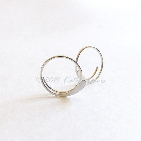 hammered open hoops